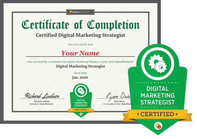 Digital Marketing Strategist Certificate